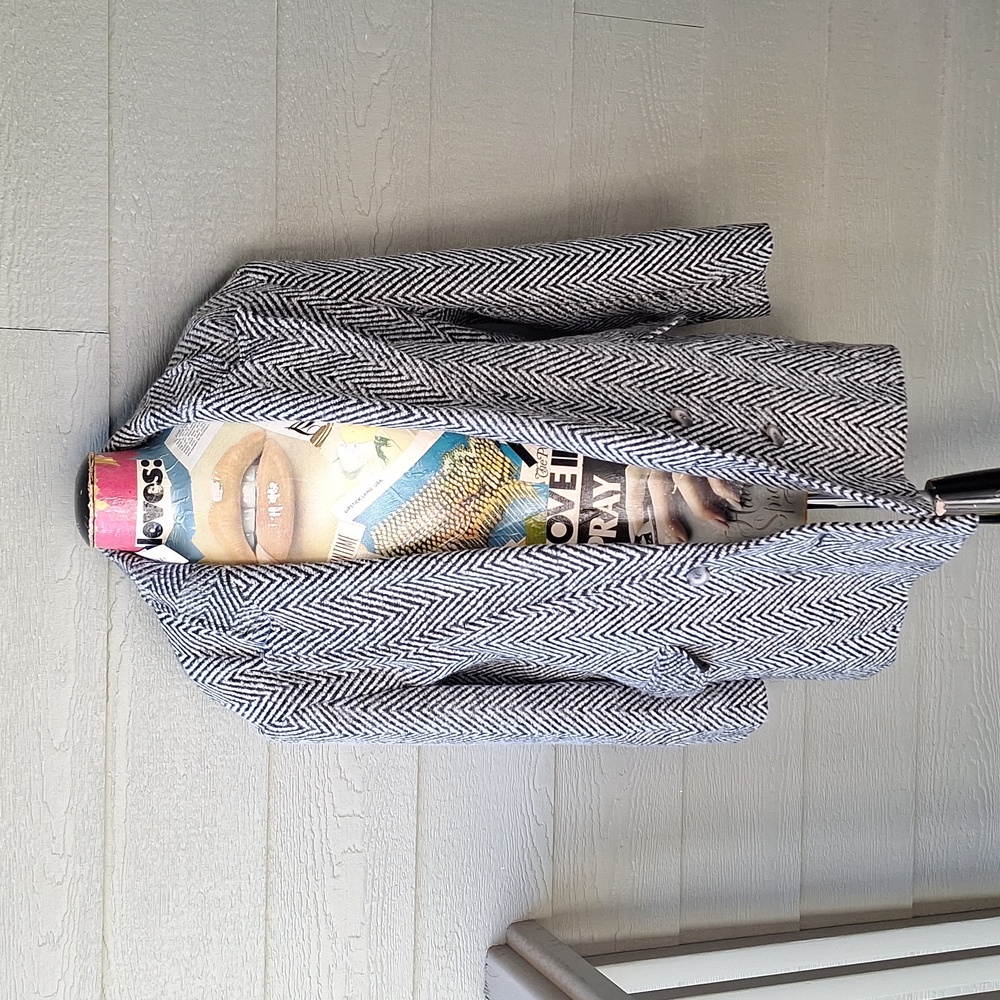 NWT Topshop herringbone textured blazer coat size 10 - Picture 11 of 14